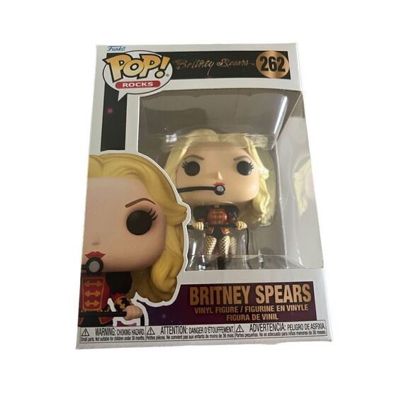 Funko Pop Rocks Britney Spears Circus Ringmaster 262 New in Box! - Picture 4 of 8